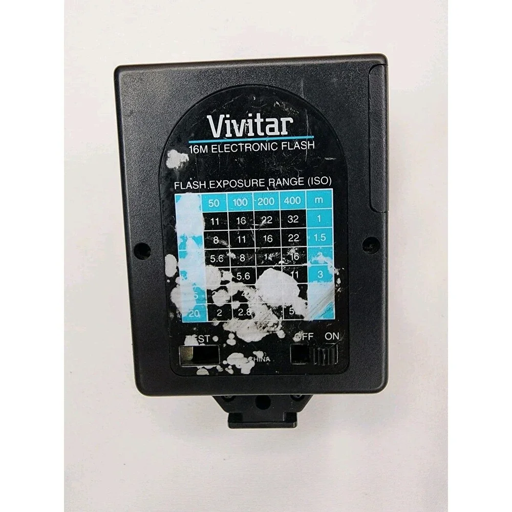 Vintage Vivitar 16M Electronic Camera Flash - Black (Unit Only)
